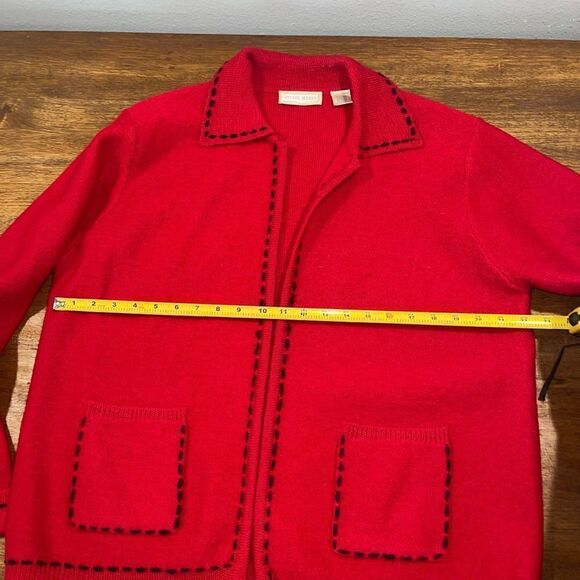 Studio Works 100% Wool Open Front Sweater - Picture 4 of 7